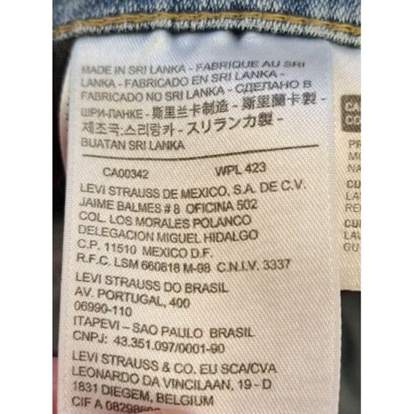 Levi's 524 Bootcut Women's Size 9 Blue Jeans 29x32 Custom Bleached - Picture 6 of 7